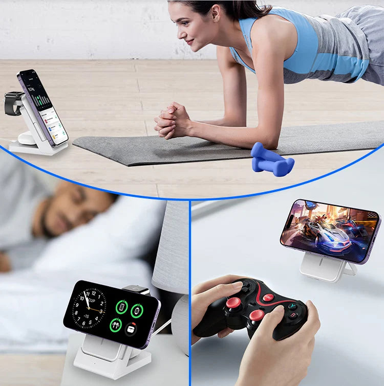 3-in-1 MagSafe Power Bank Wireless Charger for iPhone & iWatch