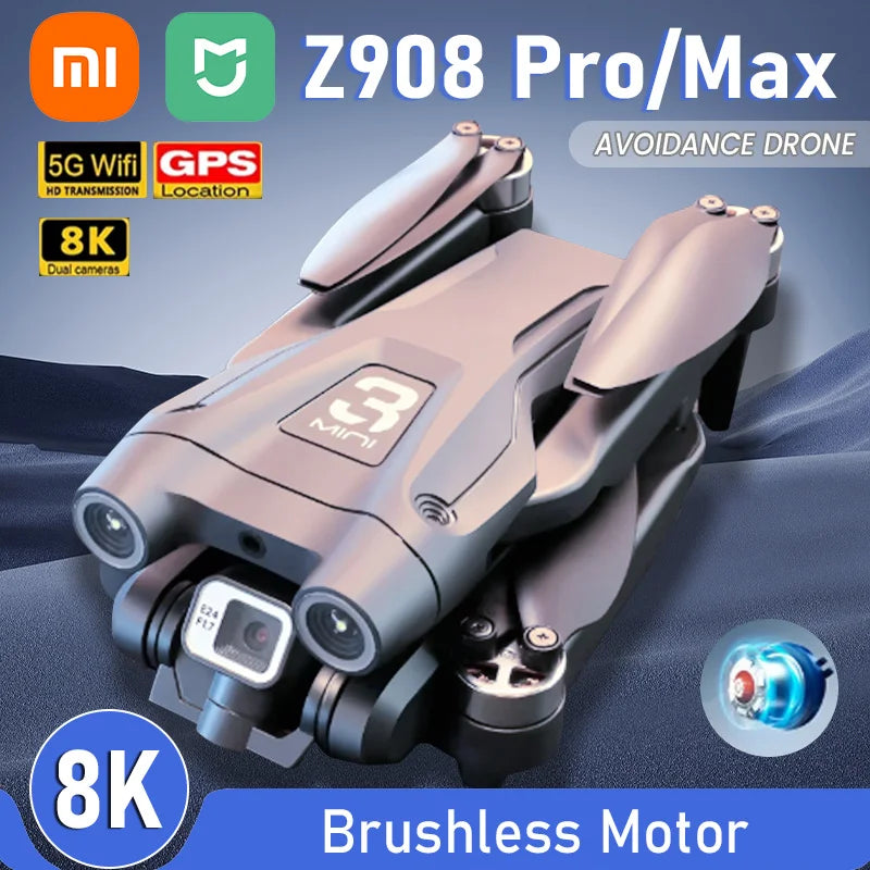 Xiaomi Mijia Z908 Pro/MAX 8K Drone – Professional 4K Camera Quadcopter with 3-Sided Obstacle Avoidance & Optical Flow Localization