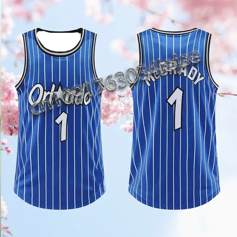 2025 Orlando Magic Retro Basketball Jersey – No.1 Vintage Mesh Sports Vest for Men & Women | Summer Running & Training Tank Top