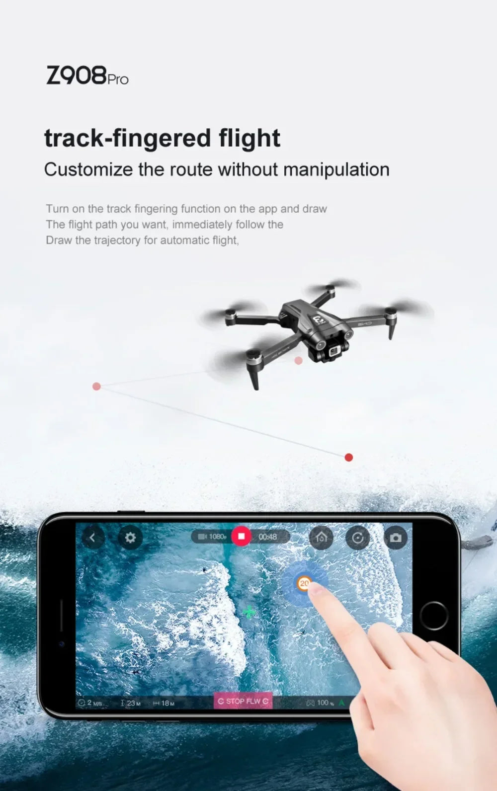 Xiaomi Mijia Z908 Pro/MAX 8K Drone – Professional 4K Camera Quadcopter with 3-Sided Obstacle Avoidance & Optical Flow Localization