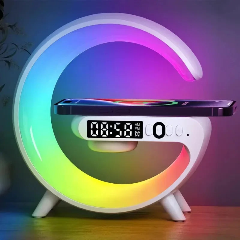 3-in-1 wireless charging station with Bluetooth speaker