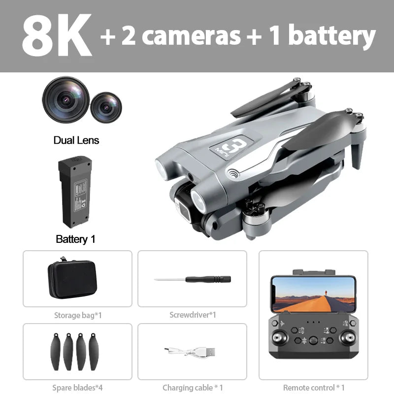 Xiaomi Mijia Z908 Pro/MAX 8K Drone – Professional 4K Camera Quadcopter with 3-Sided Obstacle Avoidance & Optical Flow Localization