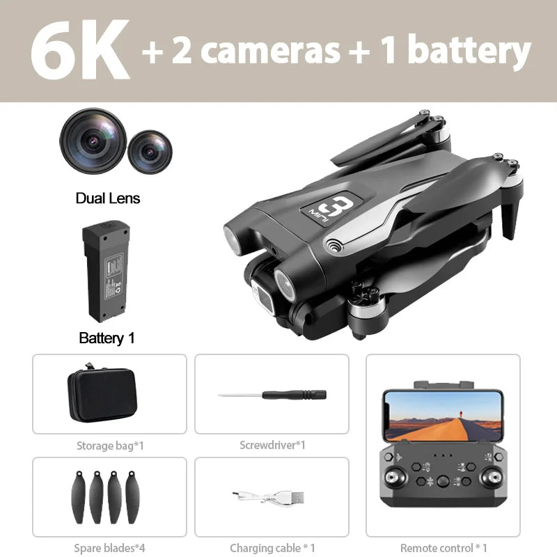 Xiaomi Mijia Z908 Pro/MAX 8K Drone – Professional 4K Camera Quadcopter with 3-Sided Obstacle Avoidance & Optical Flow Localization