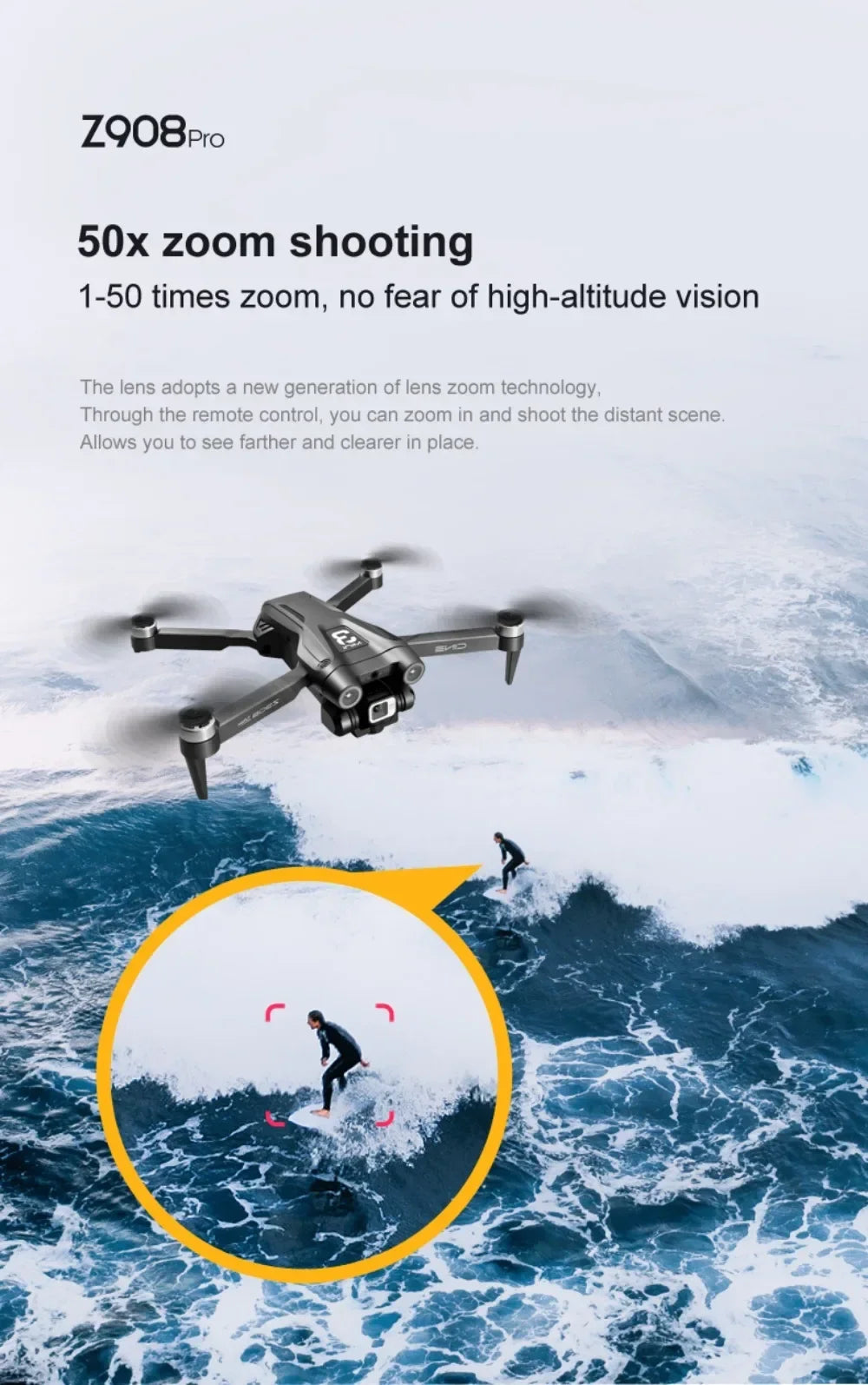 Xiaomi Mijia Z908 Pro/MAX 8K Drone – Professional 4K Camera Quadcopter with 3-Sided Obstacle Avoidance & Optical Flow Localization