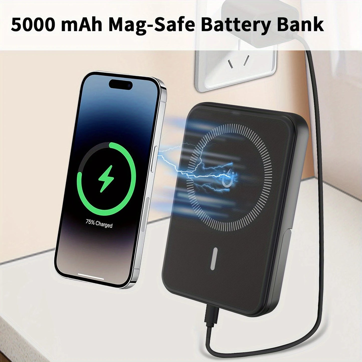 3-in-1 MagSafe Power Bank Wireless Charger for iPhone & iWatch
